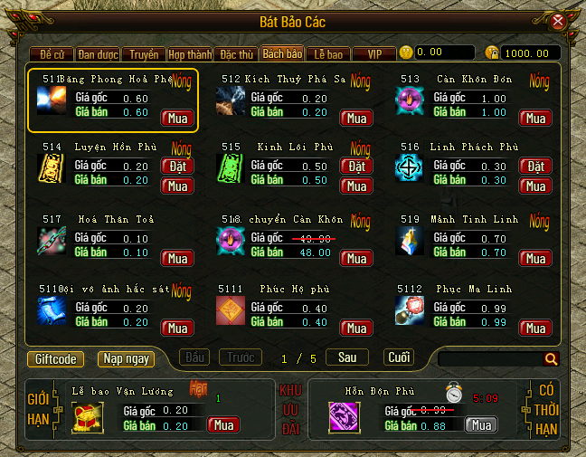 Bát Bảo Các - Cửu Chuyển Càn Khôn Đơn