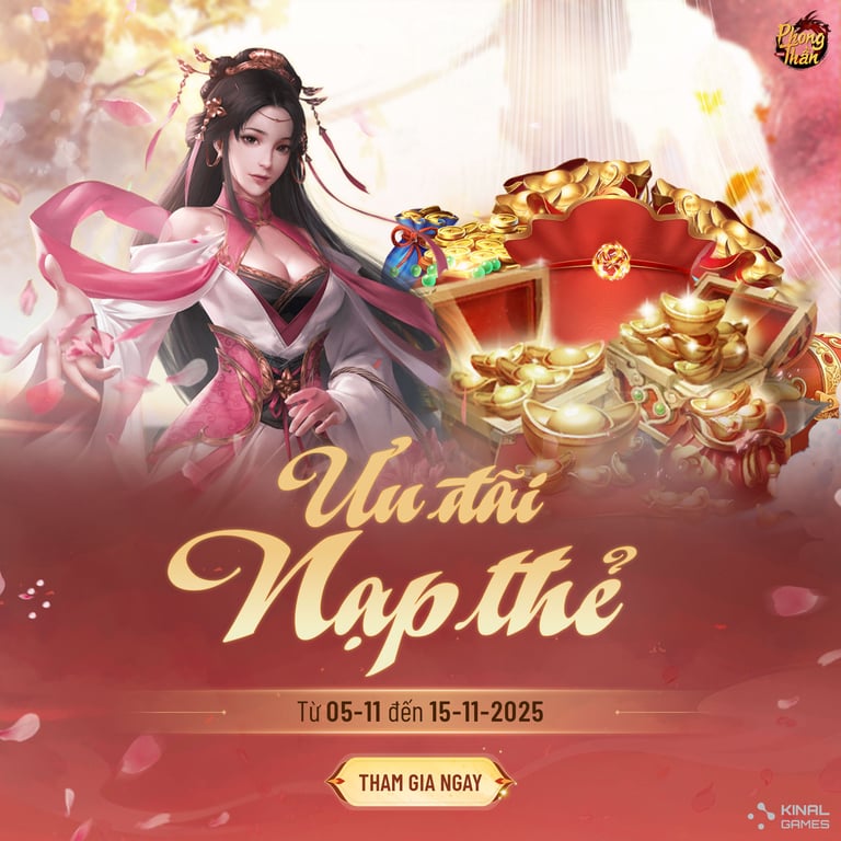 Ưu đãi Nạp thẻ Rút thưởng tháng 11