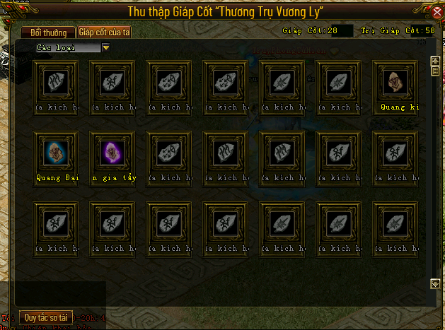 Thu thập Giáp Cốt Phong Thần